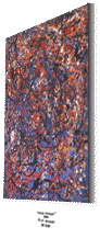 "Pollock-Homage 7" - 2004 - ca. 120 x 90 cm - Wandabtnfarbe auf Holz - 250 EUR